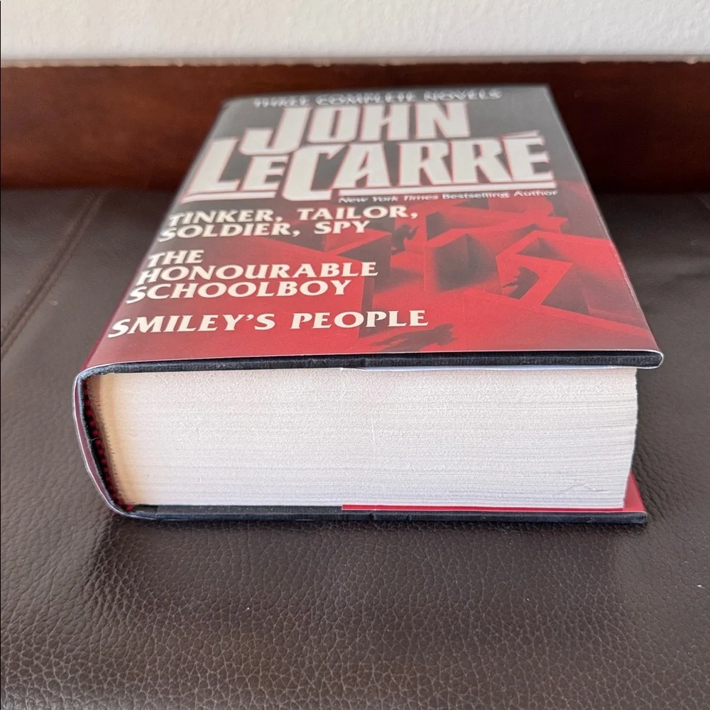 John LeCarre Spy Thriller Hardcover Book Contains Three Complete Novels